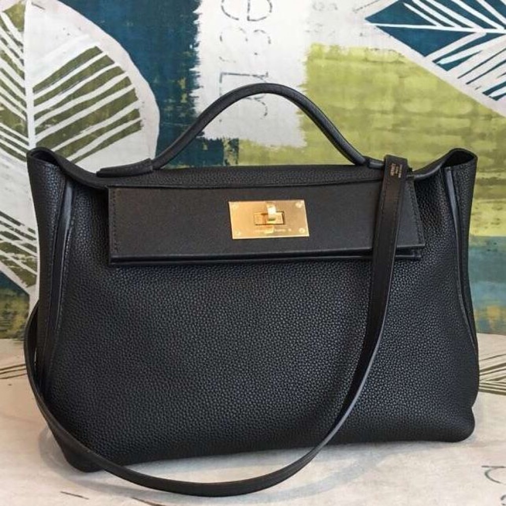 High Quality Replica Hermes 24/24 29 Bag In Black Clemence Calfskin $ 1159 USD
